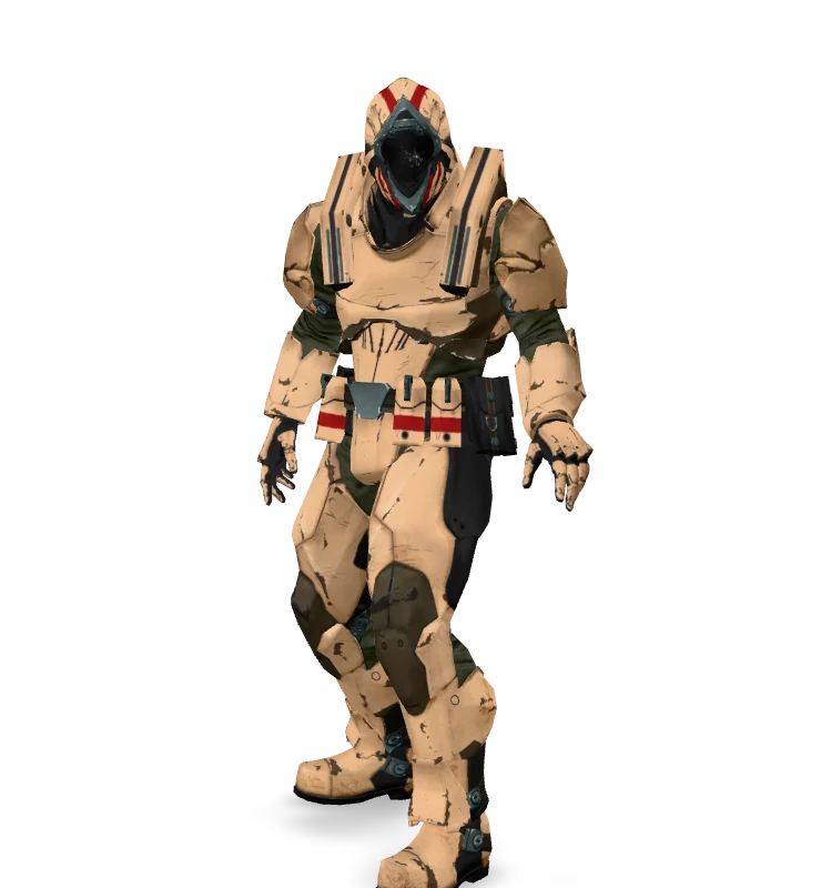 A rigged 3D character from the AXIS pipeline, shown as a still frame